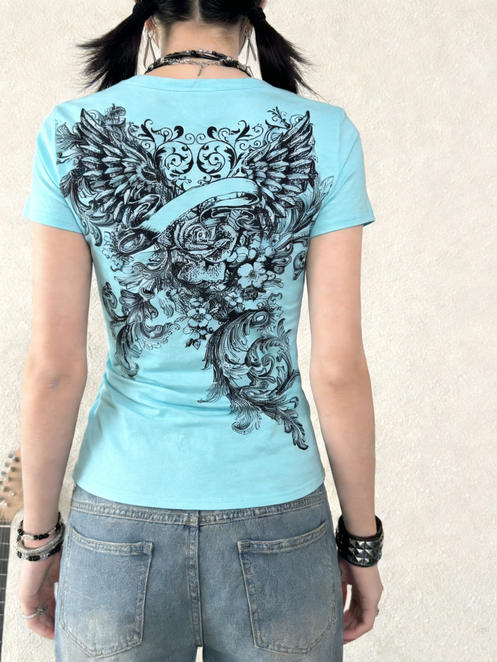 Vintage Subculture Sexy Slim Fit Short Sleeve T-Shirt