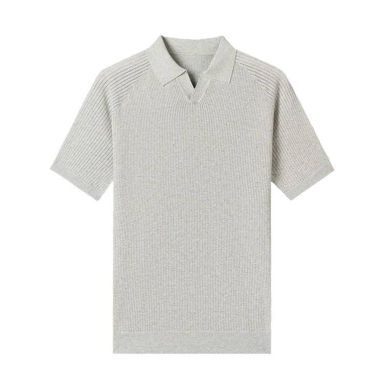 Men's Cotton Knitted T-Shirt with Pineapple Pattern
