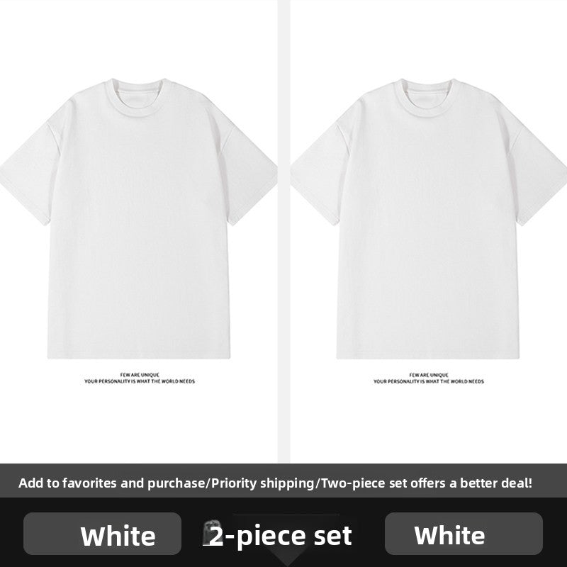 Men's Heavyweight Cotton Short Sleeve T-Shirt Cleanfit