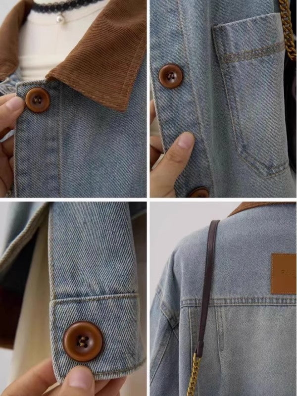 Retro Denim Jacket for Women
