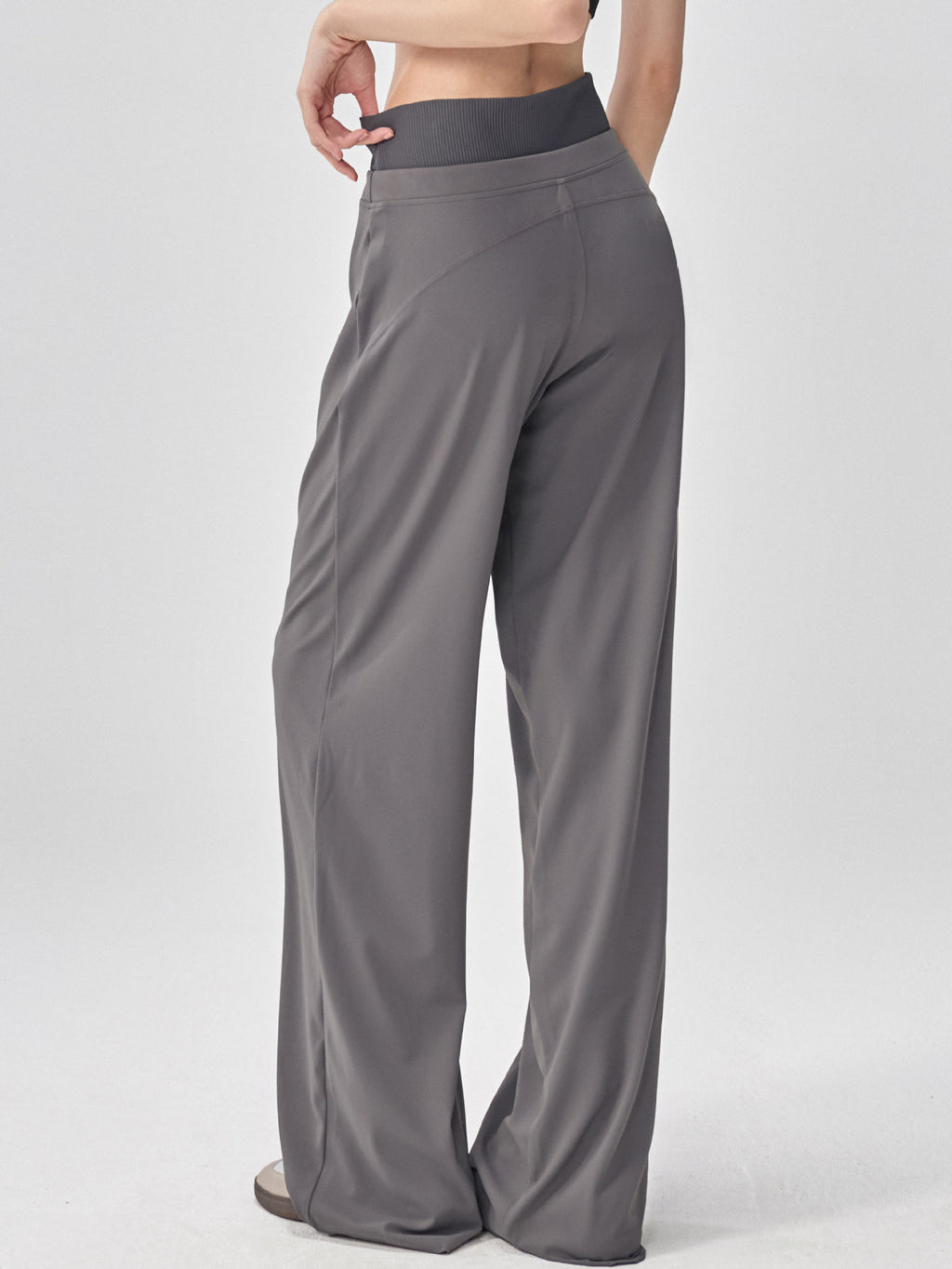 Womens High Waist Yoga Pants Wide Leg Athletic Trousers