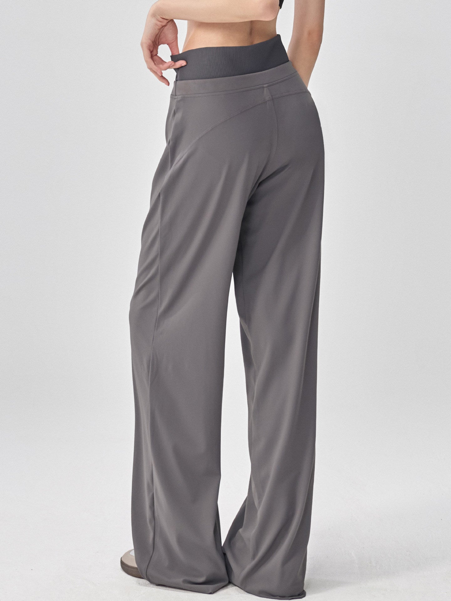 Womens High Waist Yoga Pants Wide Leg Athletic Trousers