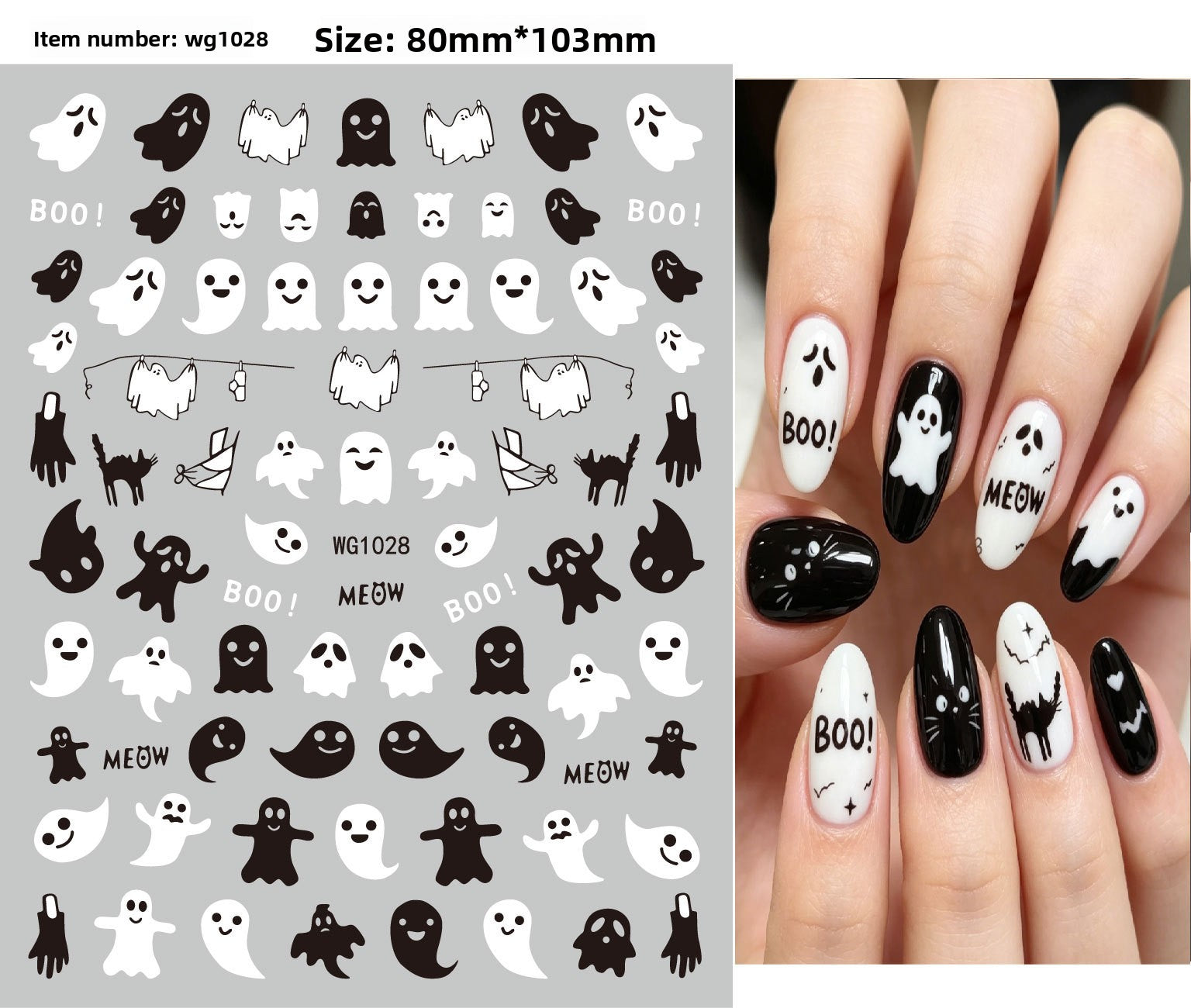 Halloween nail stickers