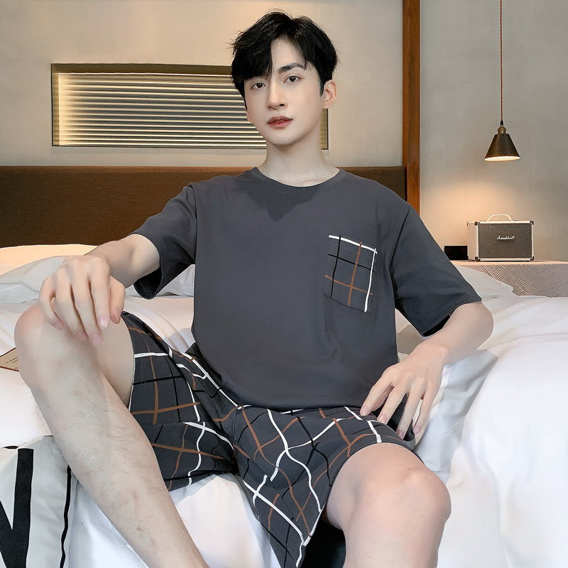 Men's short-sleeve loose-fit top